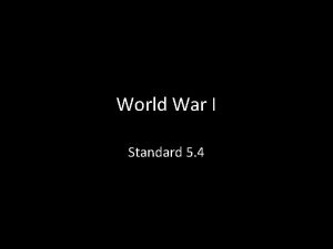World War I Standard 5 4 USHC5 4
