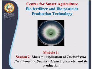 Center for Smart Agriculture Bio fertilizer and Bio