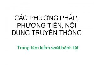 CC PHNG PHP PHNG TIN NI DUNG TRUYN