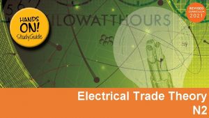 Electrical Trade Theory N 2 Module 1 Alternating