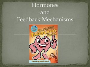 Hormones and Feedback Mechanisms Endocrine System The Endocrine