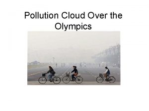 Pollution Cloud Over the Olympics Washing laundry worsens