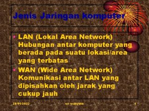 Jenis Jaringan komputer LAN Lokal Area Network Hubungan