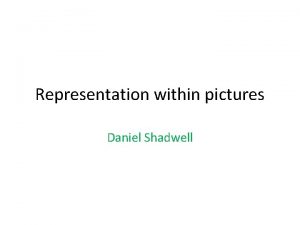 Representation within pictures Daniel Shadwell Nicki Minaj is