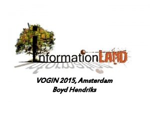 VOGIN 2015 Amsterdam Boyd Hendriks opbrengsten kosten kosten