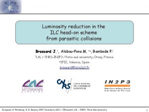 Luminosity reduction in the ILC headon scheme from