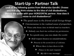 StartUp Partner Talk Look at the following quotes