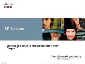 ISP Services Working at a SmalltoMedium Business or