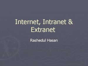 Internet Intranet Extranet Rashedul Hasan InternetWhat is it