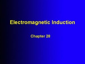 Electromagnetic Induction Chapter 28 What is Electromagnetic Induction