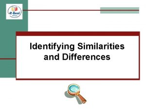 Identifying Similarities and Differences Quote of the Day