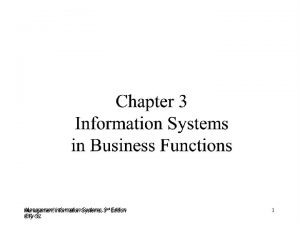 Management Information Systems 3 rd Edition Effy Oz