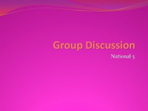 Group discussion assessment criteria