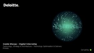 Inside Sherpa Digital Internship Technology Strategy Architecture Technology