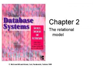 Database Systems Atzeni Ceri Paraboschi Torlone Chapter 2