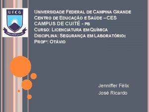 UNIVERSIDADE FEDERAL DE CAMPINA GRANDE CENTRO DE EDUCAO