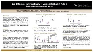 Sex Differences in Circulating IL12 Levels in m