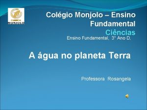 Colgio Monjolo Ensino Fundamental Cincias Ensino Fundamental 3