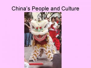 Chinas People and Culture China Slightly smaller than