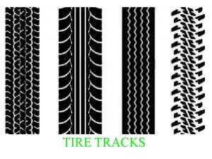 TIRE TRACKS Track vs Tread Tire Track path
