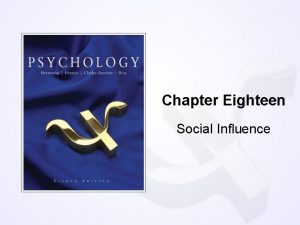 Chapter Eighteen Social Influence Question According to Zajonc