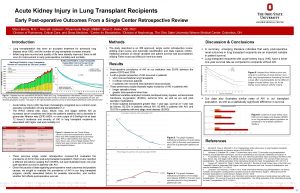 Acute Kidney Injury in Lung Transplant Recipients Early