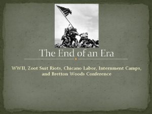 The End of an Era WWII Zoot Suit