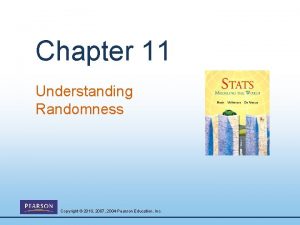 Chapter 11 Understanding Randomness Copyright 2010 2007 2004