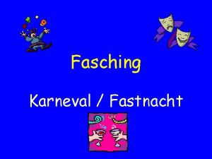 Fasching Karneval Fastnacht Die Fastenzeit 6 Wochen vor