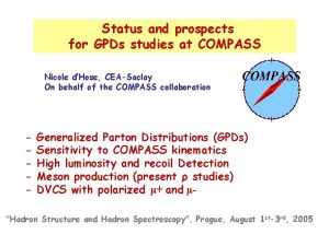 Status and prospects for GPDs studies at COMPASS