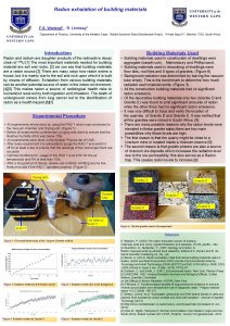 Radon exhalation of building materials F S Wentzel