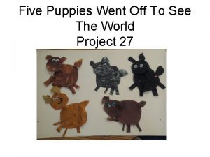 Five Puppies Went Off To See The World