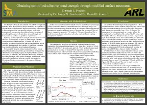 Obtaining controlled adhesive bond strength through modified surface