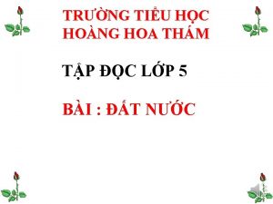 TRNG TIU HC HONG HOA THM TP C