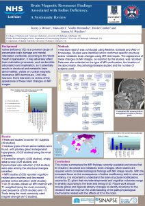 Brain Magnetic Resonance Findings Associated with Iodine Deficiency