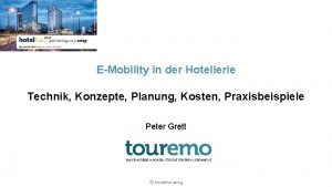 EMobility in der Hotellerie Technik Konzepte Planung Kosten