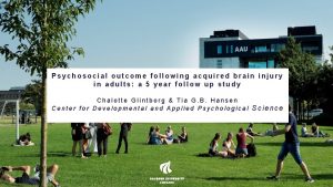 Psychosocial outcome following acquired brain injury in adults