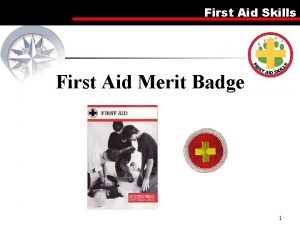 First Aid Skills First Aid Merit Badge 1