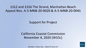 1312 and 1316 The Strand Manhattan Beach Appeal