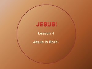 JESUS Lesson 4 Jesus is Born Prayer Requests