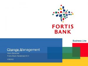 Business Line Change Management Fontys ITIL course Hans