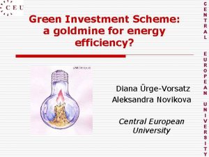 Green Investment Scheme a goldmine for energy efficiency