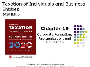 Taxation of Individuals and Business Entities 2020 Edition