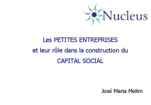 Les PETITES ENTREPRISES et leur rle dans la