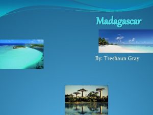 Madagascar By Treshaun Gray Government Madagascar has a