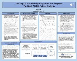 The Impact of Culturally Responsive Art Programs For