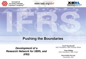 Pushing the Boundaries Development of a Research Network