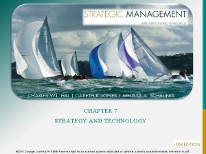 CHAPTER 7 STRATEGY AND TECHNOLOGY 2015 Cengage Learning