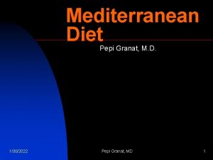 Mediterranean Diet Pepi Granat M D 1302022 Pepi
