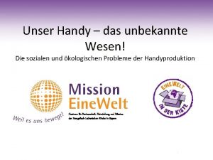 Unser Handy das unbekannte Wesen Die sozialen und